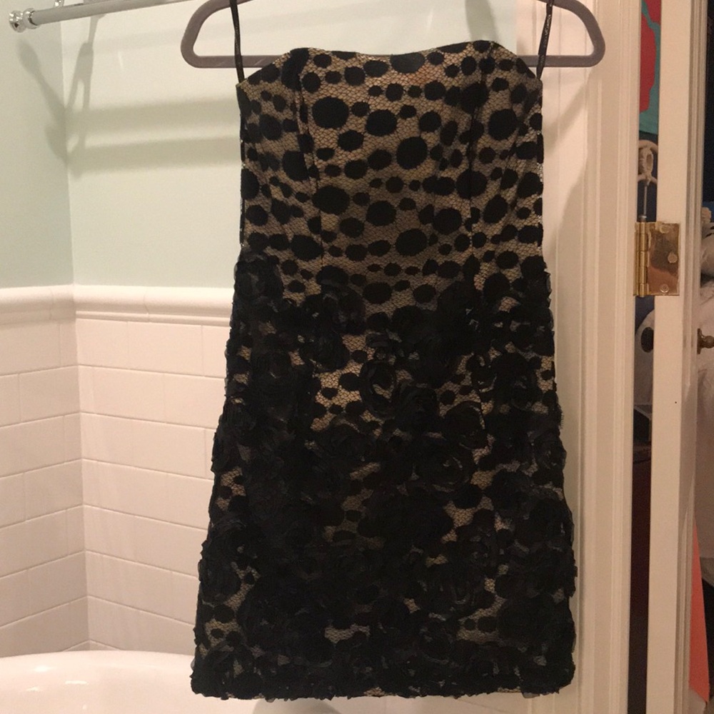 strapless semi dress
